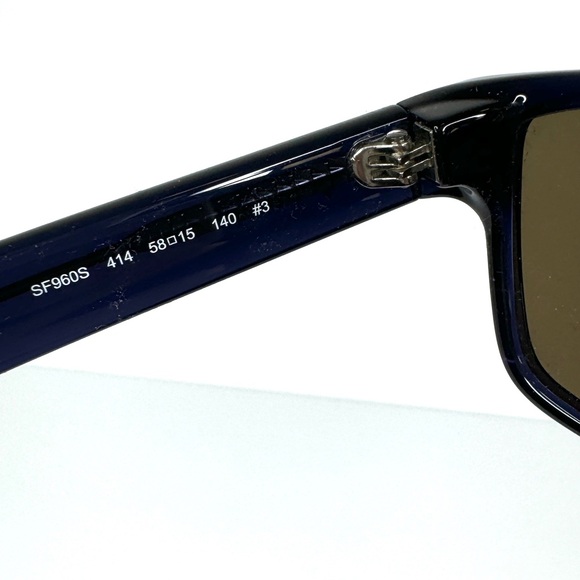 SALVATORE FERRAGAMO 57mm Square Sunglasses Blue SF960S Made In Italy